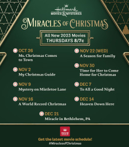 2023 Miracles of Christmas Schedule